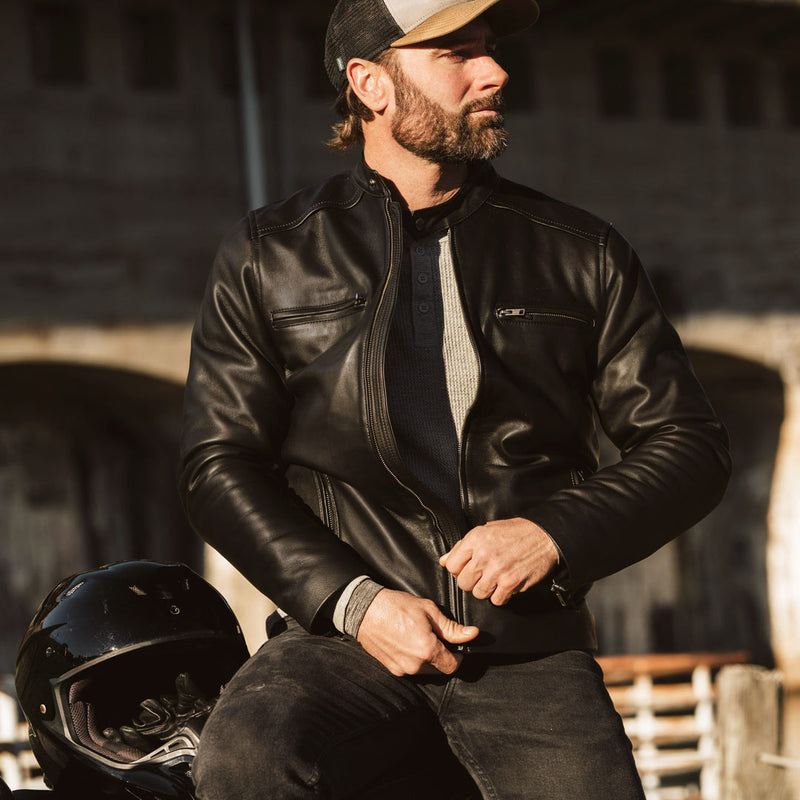 Biker Lederjacke klassischer Stil