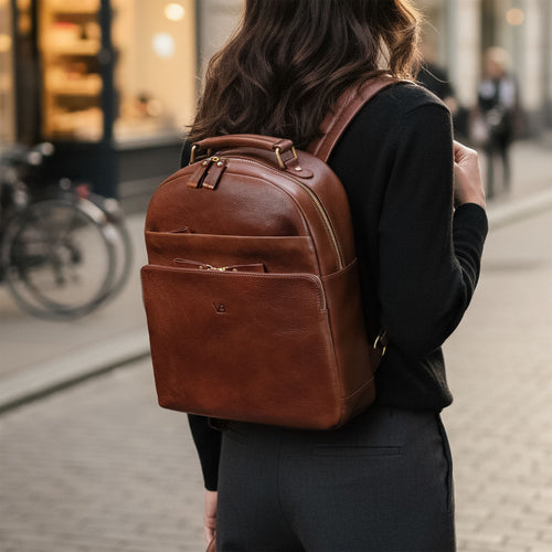 Leder Rucksack für Reisen