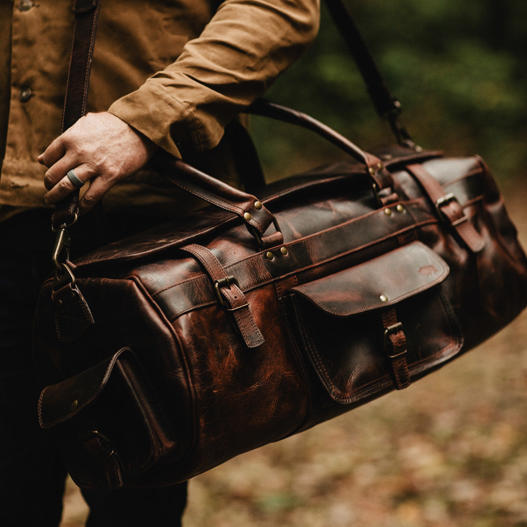 Reisetasche aus Leder Duffle